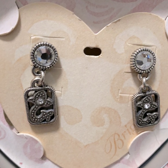 Vintage NWT Brighton silver earrings pacific heights - Picture 2 of 5